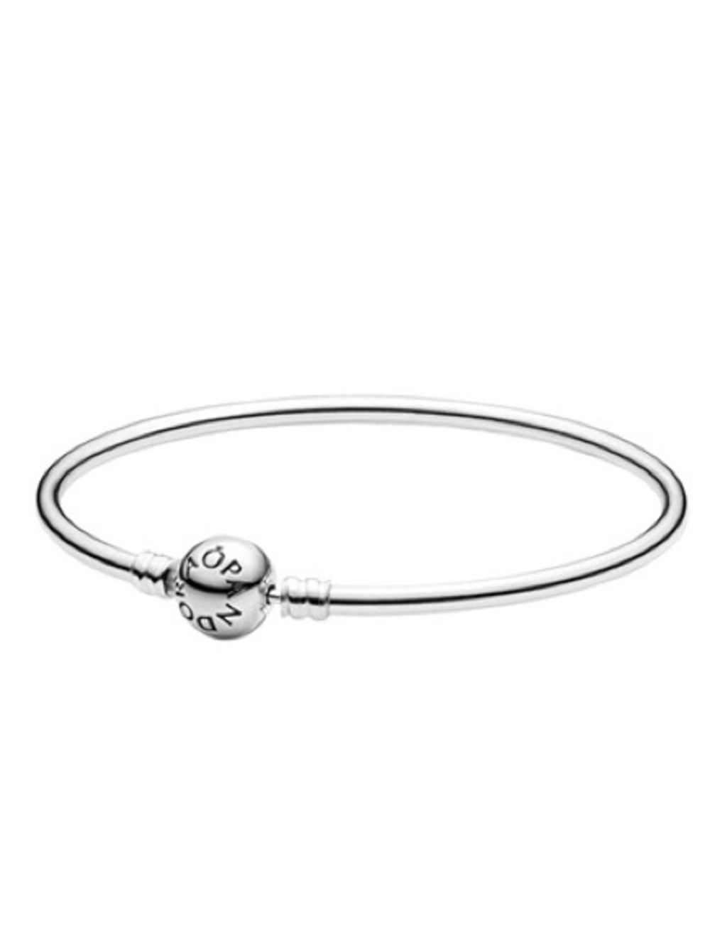 (2) Pandora Silver Double Bangle Bracelet Set